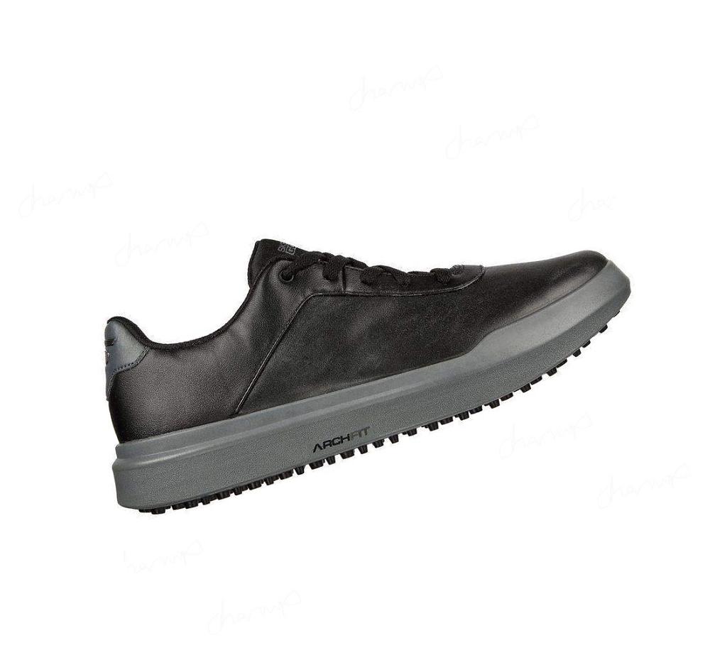 Zapatos de Golf Skechers Relaxed Fit: GO GOLF Drive 5 LX Mujer Negras Gris | 39010_AR