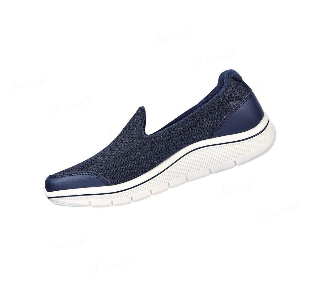 Zapatos de Golf Skechers Relaxed Fit: GO GOLF Arch Fit Walk Mujer Azul Marino Blancas | 3A6TX_AR