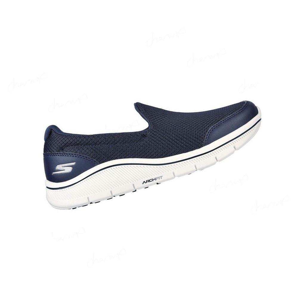 Zapatos de Golf Skechers Relaxed Fit: GO GOLF Arch Fit Walk Mujer Azul Marino Blancas | 3A6TX_AR