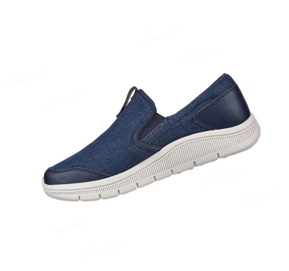 Zapatos de Golf Skechers Relaxed Fit: GO GOLF Arch Fit Walk Mujer Azul Marino Gris | 3T92B_AR