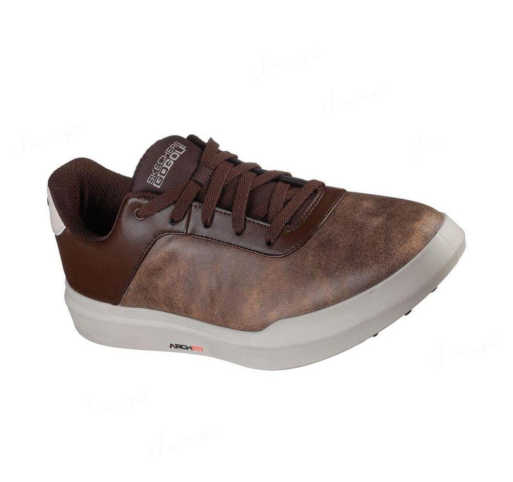 Zapatos de Golf Skechers Relaxed Fit: GO GOLF Drive 5 LX Hombre Marrones | A258B_AR