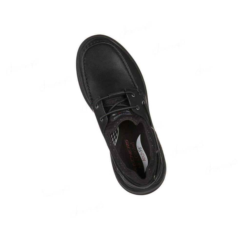 Zapatos del Barco Skechers Arch Fit Motley - Hosco Hombre Negras | T9310_AR