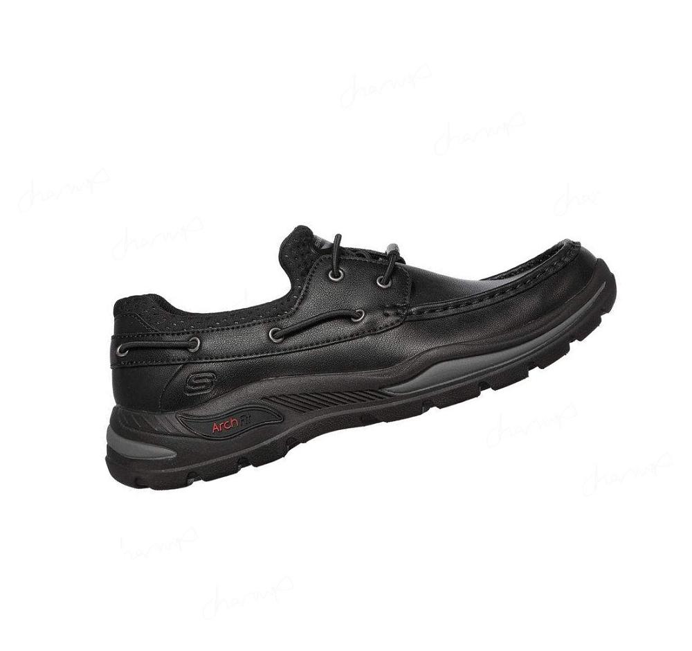 Zapatos del Barco Skechers Arch Fit Motley - Hosco Hombre Negras | T9310_AR