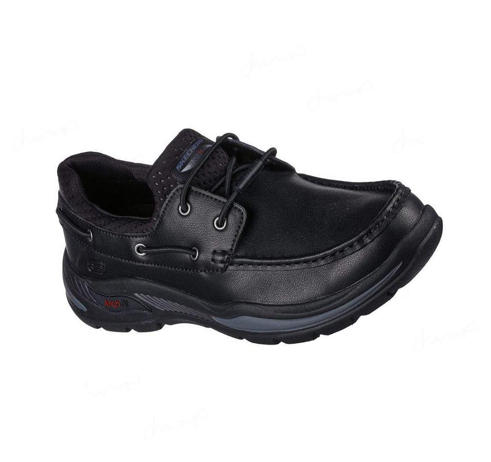 Zapatos del Barco Skechers Arch Fit Motley - Hosco Hombre Negras | T9310_AR