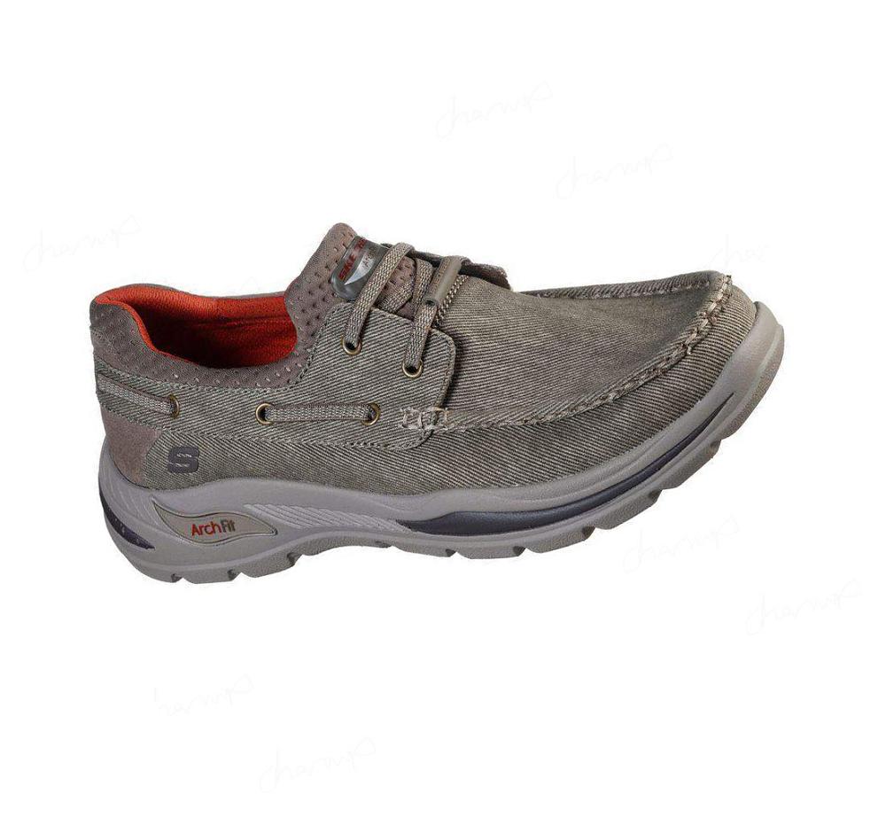 Zapatos del Barco Skechers Arch Fit Motley - Oven Hombre Marrones | T956A_AR