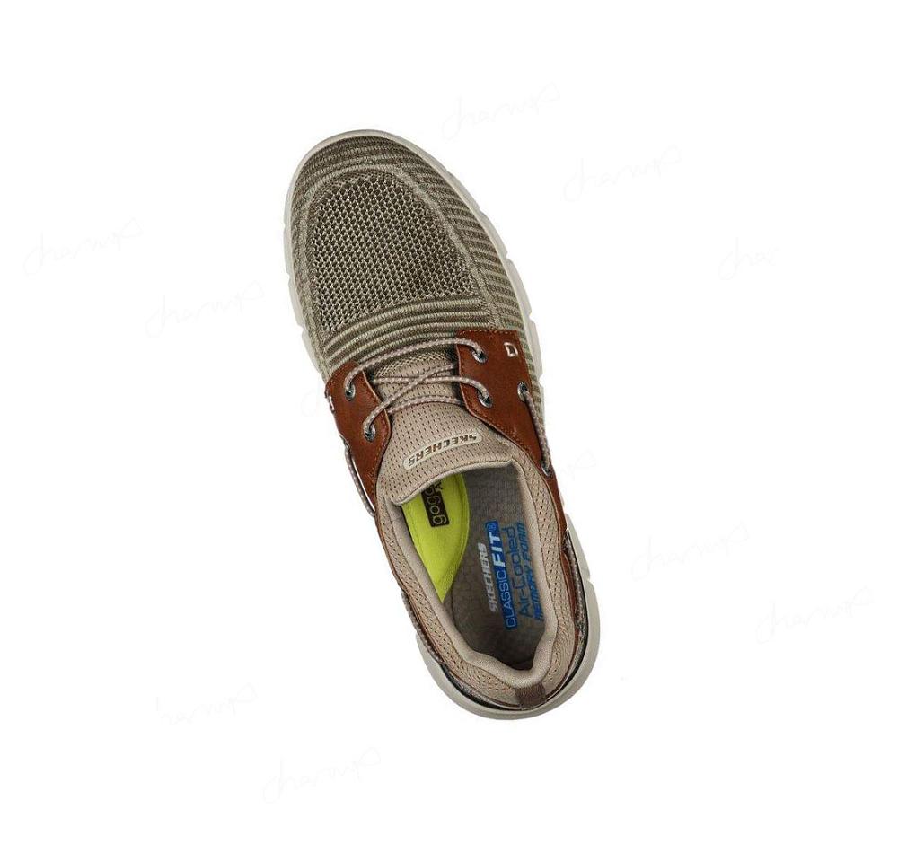 Zapatos del Barco Skechers Del Retto - Clean Slate Hombre Marrones | T8310_AR