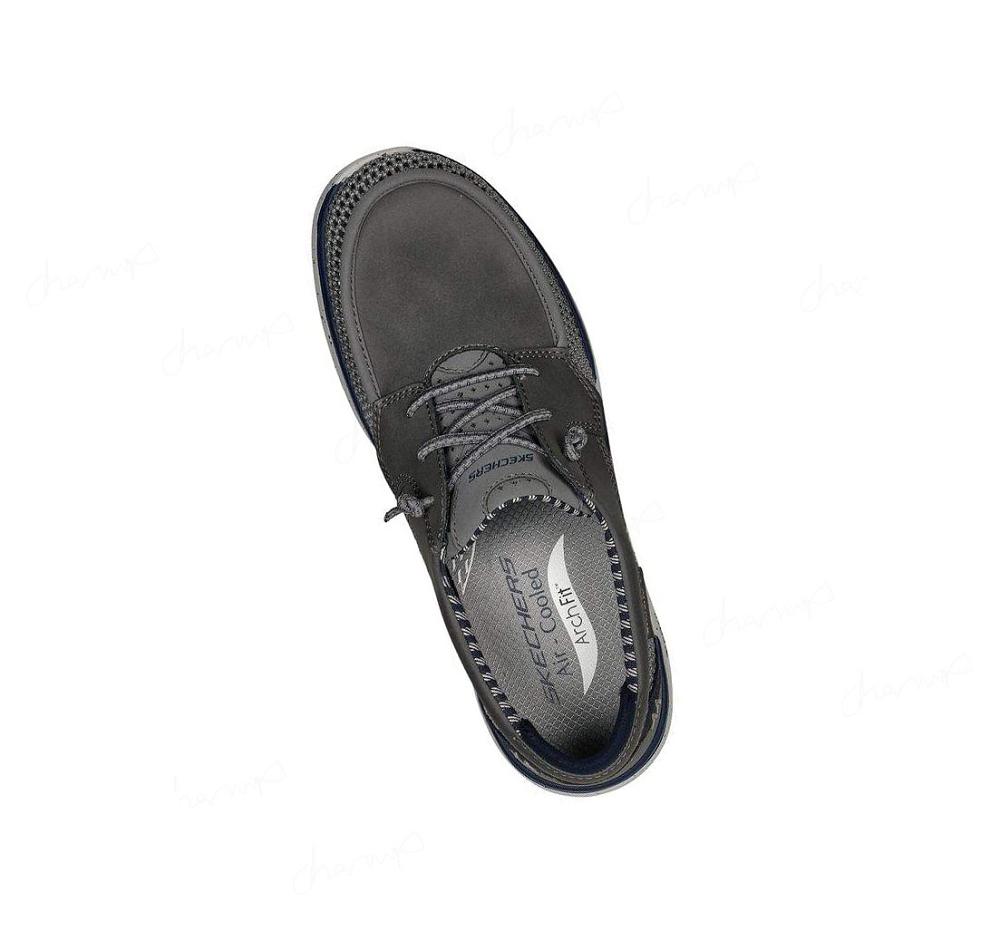 Zapatos del Barco Skechers Relaxed Fit: Arch Fit Melo - Waymer Hombre Gris | T881P_AR