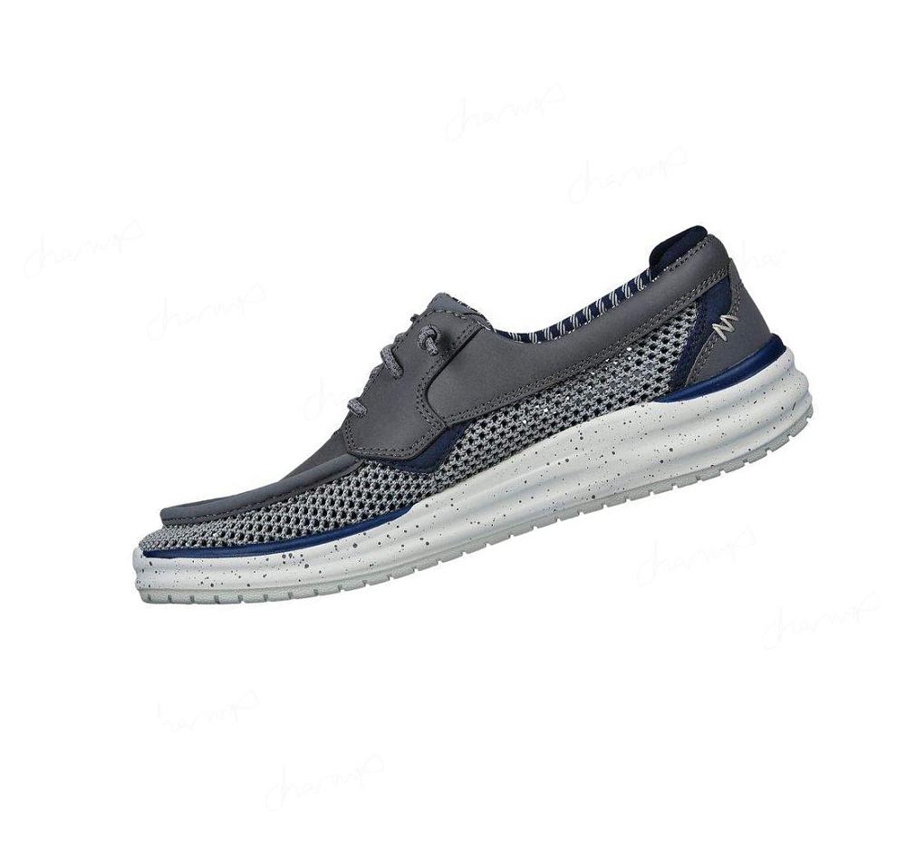 Zapatos del Barco Skechers Relaxed Fit: Arch Fit Melo - Waymer Hombre Gris | T881P_AR