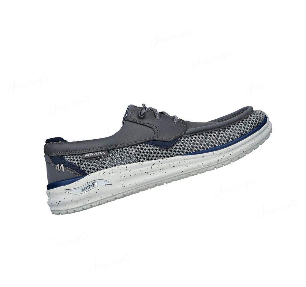 Zapatos del Barco Skechers Relaxed Fit: Arch Fit Melo - Waymer Hombre Gris | T881P_AR