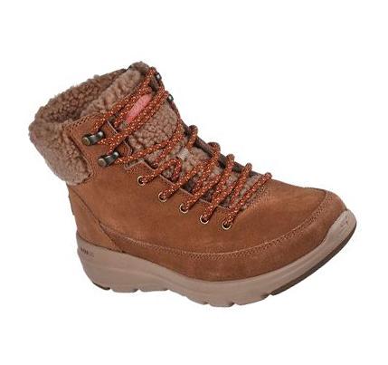 Botas Skechers On-the-GO Glacial Ultra - Woodlands Mujer Marrones | ITA1Q_AR