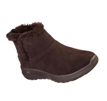 Botas Skechers On the GO Joy - Bundle Up Mujer Chocolate | IT91D_AR