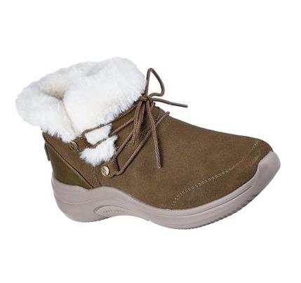 Botas Skechers On-the-GO Midtown - Cozy Vibes Mujer Verde Oliva | I8TT0_AR