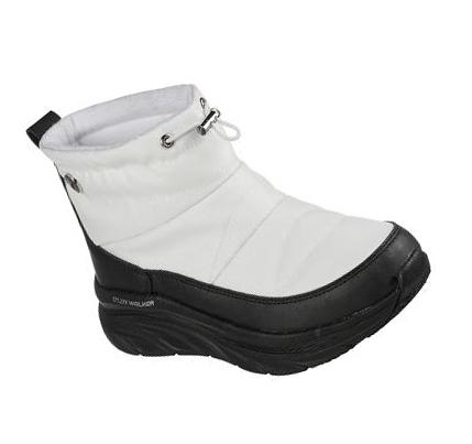 Botas Skechers Relaxed Fit: D'Lux Walker - Invierno Up Mujer Blancas Negras | I002L_AR