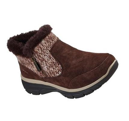 Botas Skechers Relaxed Fit: Easy Going - Warmhearted Mujer Chocolate | IAA13_AR