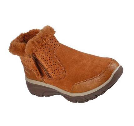 Botas Skechers Relaxed Fit: Easy Going - Perfect Snuggle Mujer Marrones | T3630_AR