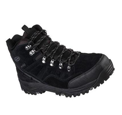 Botas Skechers Relaxed Fit: Relment - Pelmo Hombre Negras | 3532B_AR