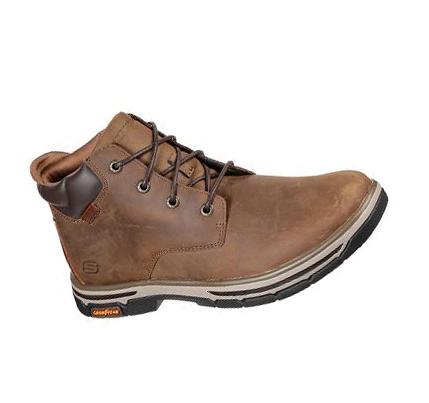 Botas Skechers Relaxed Fit: Segment 2.0 - Brogden Hombre Marrones | A993P_AR