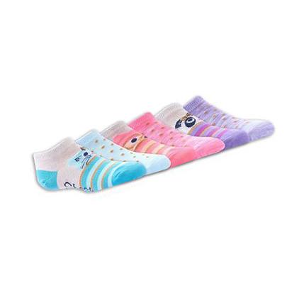 Calcetines Skechers 6 Pack Low Cut Critter Niña Multicolor | A6A5E_AR