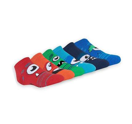 Calcetines Skechers 6 Pack Low Cut Monster Niño Multicolor | T303D_AR