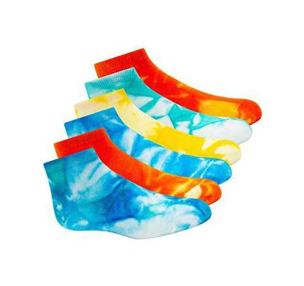 Calcetines Skechers 6 Pack Tie Dye Low Cut Niño Multicolor | T326R_AR