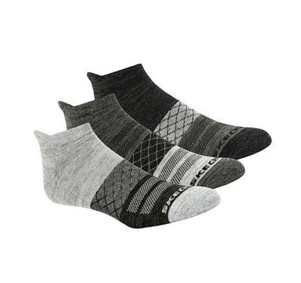 Calcetines Skechers Diamond Arch - 3 Pack Hombre Gris | A025D_AR