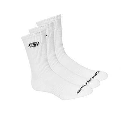 Calcetines Skechers Extended Size Crew - 3 Pack Hombre Blancas | A139A_AR