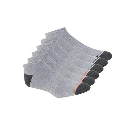 Calcetines Skechers Extended Size Terry No Show - 6 Pack Hombre Gris | A212K_AR