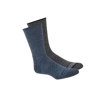 Calcetines Skechers Merino Wool Crew - 2 Pack Hombre Azul Marino Gris | A239P_AR