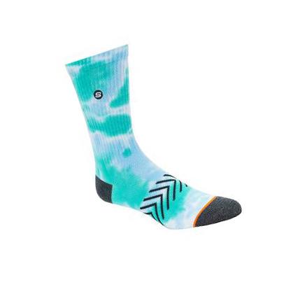 Calcetines Skechers Tie-Dye Crew - 1 Pack Hombre Verde | I68TD_AR