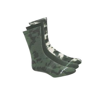 Calcetines Skechers Tie-Dye Crew - 3 Pack Hombre Verde | A100R_AR