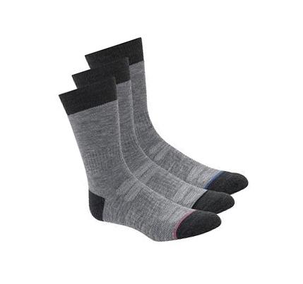 Calcetines Skechers Wool Blend Trabajo Crew - 3 Pack Mujer Gris | 30690_AR