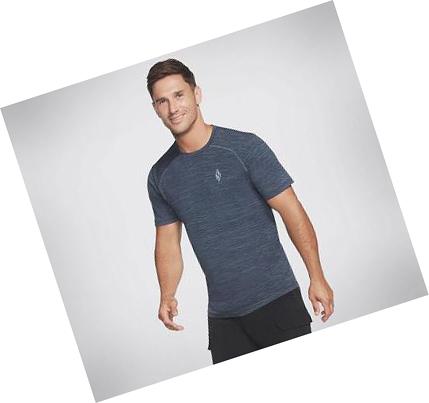 Camiseta Skechers Apparel On the Carretera Hombre Azul Marino | A53TB_AR