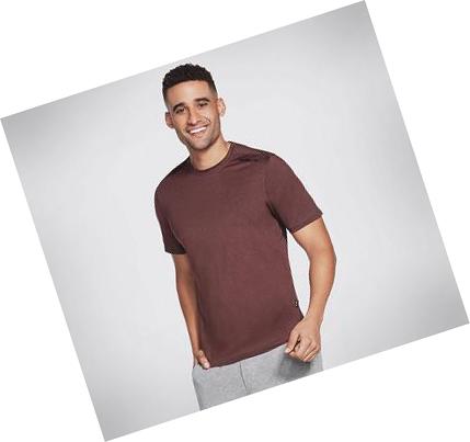 Camiseta Skechers Apparel Skech-Air Hombre Marrones | 3150W_AR