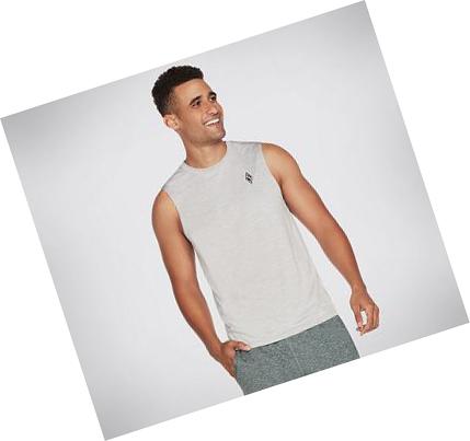 Camiseta Tirantes Skechers Apparel On the Carretera Muscle Hombre Gris | 3100L_AR