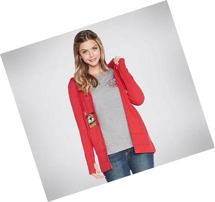 Chaquetas Skechers BOBS Apparel Rescued Sueter Mujer Rojas | 39T2R_AR