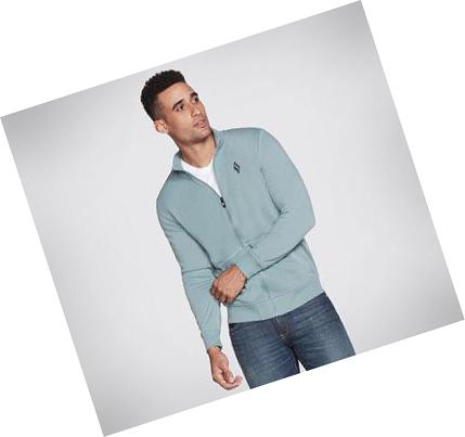 Chaquetas Skechers The Hoodless Hoodie GOwalk Everywhere Hombre Turquesa | A8005_AR