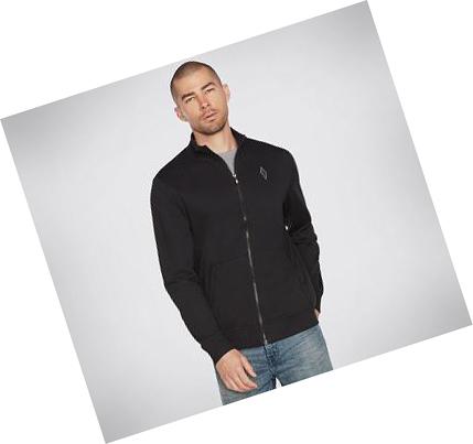 Chaquetas Skechers The Hoodless Hoodie GOwalk Everywhere Hombre Negras | A825D_AR