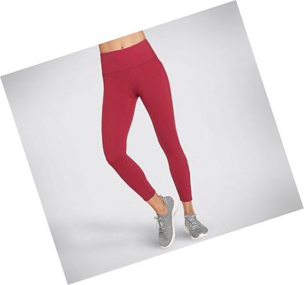 Leggins Skechers Diamond Slit HW 7/8 Mujer Rojas | 5T09B_AR