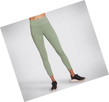 Leggins Skechers Diamond Slit HW 7/8 Mujer Verde | 5T22K_AR