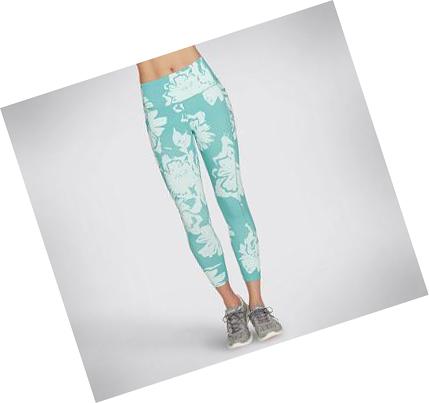 Leggins Skechers Flourish HW 7/8 Mujer Turquesa | 559TA_AR