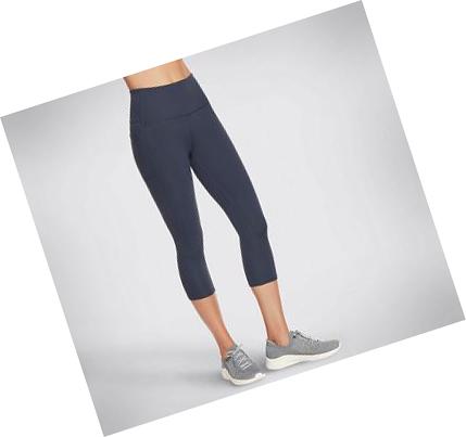 Leggins Skechers The GO WALK HW Mid Mujer Azul Marino | 619TX_AR