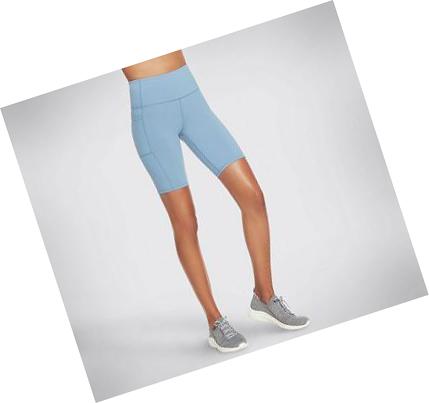 Pantalones Cortos Skechers GO WALK HW 10 Inch Bike Mujer Azules | 60ATB_AR