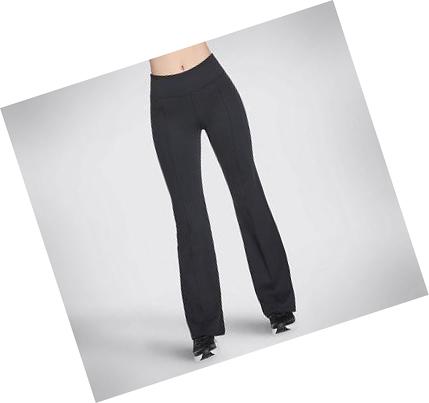 Pantalones Skechers GOwalk GOKNIT ULTRA Pintuck Flare Mujer Negras | 533AW_AR