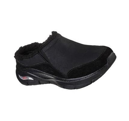 Pantuflas Skechers Arch Fit Smooth Mujer Negras | 6092L_AR