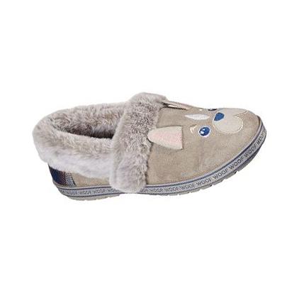 Pantuflas Skechers BOBS Too Cozy - Dog-Attitude Mujer Gris Marrones | 63300_AR