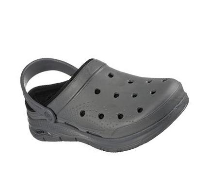 Pantuflas Skechers Foamies: Arch Fit Forro - Chillaxing Hombre Gris | T358A_AR