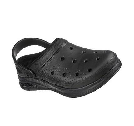 Pantuflas Skechers Foamies: Arch Fit Forro - Chillaxing Hombre Negras | T383Q_AR