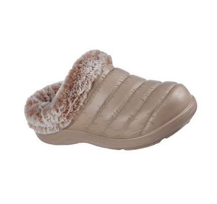 Pantuflas Skechers Foamies: Cozy Camper - Restful Mujer Gris Marrones | 6A925_AR