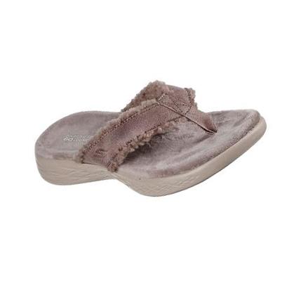 Pantuflas Skechers On-the-GO 600 Lounge - Cozy Love Mujer Marrones | 5T53A_AR