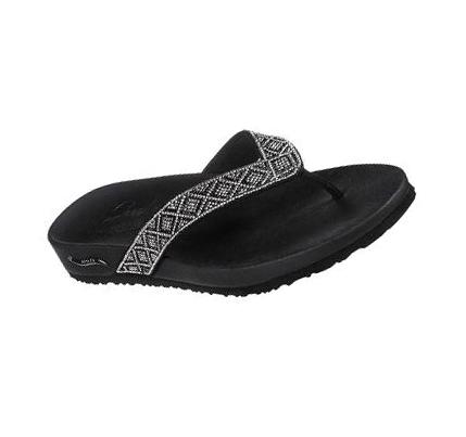 Sandalias Skechers Arch Fit Meditation - Stella Mujer Negras | 5605B_AR